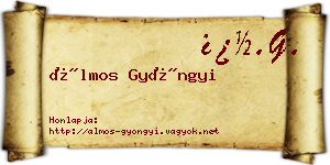 Álmos Gyöngyi névjegykártya